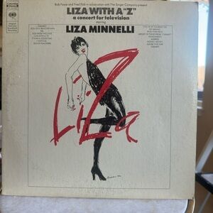 Liza Minnelli 'Liza with a Z' Vinyl Record
